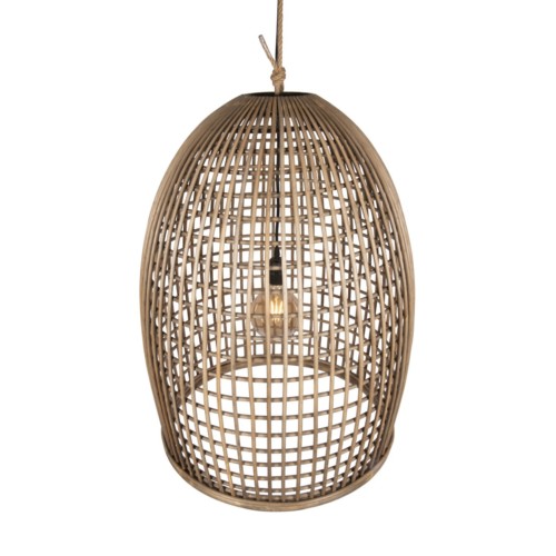 Luminaire rotin naturel