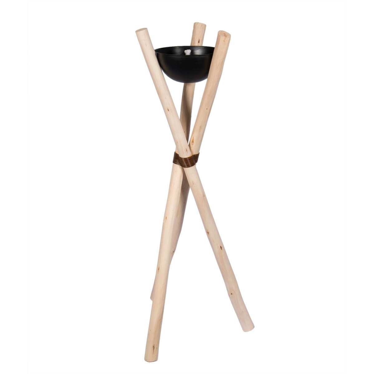 Décoration bougie sur trepied en bois (brasero ou flambeau) – Bazar du Monde