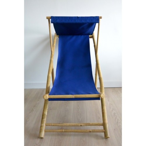 Chaise Chilienne toile bleue indigo