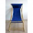 Chaise Chilienne toile bleue indigo